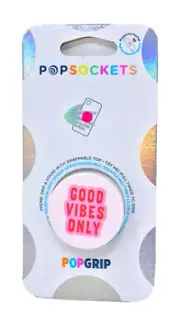 PopSockets Good Vibes Only Pink Phone Holder Grip PopSocket Pop Socket PopGrip