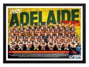 Framed 2025 Adelaide Crows AFL Football Poster - 62cm x 44.5cm x 3.5cm