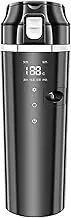 12V/24V Car Heating Thermos Cup - 500ML Stainless Steel Travel Coffee Mug with Temperature Control(450ml 12v)