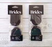 CHALKBOARD Tags Set of 40 with String, Black, 3 inch, Chalk Board Ties