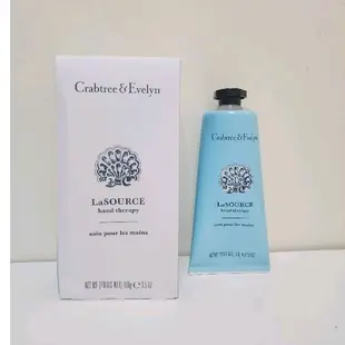 全新美國帶回 Crabtree & Evelyn 瑰柏翠 噴泉SPA 護手霜 100g 盒裝 中性香