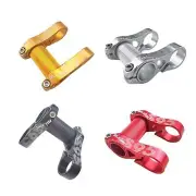 Double Stem Folding Bike Stem 25.4mm Adjustable CNC Heavy Duty Front Extension