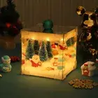 DIY Christmas Small Night Light Mirror Christmas Lights Cute Christmas Gift