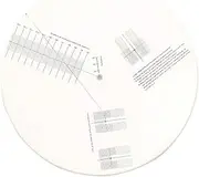 Acrylic Turntable Mat Cartridge Alignment Protractor Phonograph Cartridge Alignment Tool Anti Slip LP Record Calibration Plate for Turntable Accessories