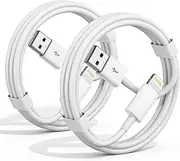 Car Apple Carplay Cable,2-Pack 3FT Car Charger Cord,[Apple MFi Certified] USB iPhone Fast Charging Cord, for 14/13/12/11/13 Pro/13 Max/X/XS/XR/XS iPad Charger Car Charging Cable (White, 3ft)