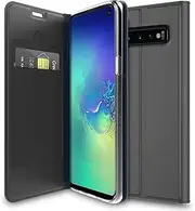 Verco Mobile Phone Case for Galaxy S10e, Premium Mobile Phone Flip Cover for Samsung Galaxy S10e Case [Integrated Magnet] Book Case PU Leather Case 5.8 Inch Black
