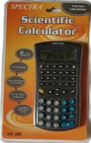 New Spectra SSC-200 Scientific Calculator Fraction Calculation 2 Line Display