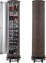 360° Rotating Shoe Rack Organizer, Closed Design, Space Saving Household Vertical Shoe Storage Solution, Stylish and Functional Shoe Shelf with Freestanding Design