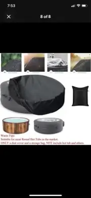 Hot Tub Cover Waterproof Outdoor Portable round Inflatable Hot Tub Spa
