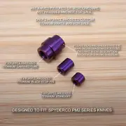 Spyderco Paramilitary PM2 PURPLE Titanium Tube + Standoff + Pin (NO KNIFE)