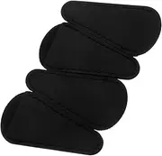 Operitacx 4pcs Pu Leather Scissors Covers Protector for Eyebrows Cutting Portable Scissor Sheaths Reusable Scissor Sheath for Salon Hair Cutting Tools