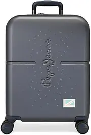 [Pepe Jeans] Girl's Cabin Suitcase, Blue, Blue, Cabin Suitcase