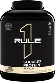 Rule1 R1 Source7 Multi-Source Protein Blend 4.99 Lb, Vanilla (58 Servings)