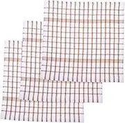 OFFSCH Cotton Yarn Kitchen Dish Cloths Absorbent Tea Towels Dishcloth Cleaning Towels Waffle Weave Design