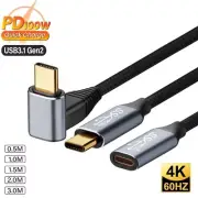 USB3.1 Gen2 Type-C Cable PD 100W 10Gbps 4K VR Cord For Steam Deck Oculus Quest 2