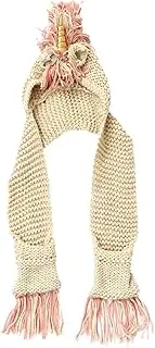 [BIUDECO] Unicorn Scarf Hat Knitted Cap Warm Neck Warmer Soft Texture for Winter