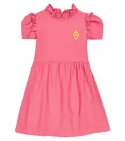 [The Animals Observatory] The Animals Observatory Tortoise cotton and linen dress Y 10 pink