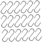 BRIGHTFUFU 50pcs Miniature Dollhouse S Hooks Mini Ornament Storage Hangers Mini Hooks for DIY Scene Accessories for Dollhouse Storage