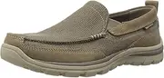 [Skechers] USA Men's Superior Milford Slip-On Loafer, Light Brown, 10.5 M US
