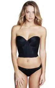Dominique Women's Noemi Strapless Backless Bra-Blk Black Size 38F 12213
