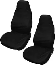 2pcs Universal Car Seat Cover Waterproof Black Car Seat Cover Washable Universal Car Seat Protector Universal Car Seat Protection to Prevent Scratche