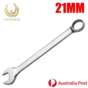 Combination Ring Open End Spanner Wrench Fully Polished Metric Size 21MM