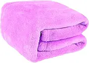 Ciieeo Blanket Microfiber Towels Boho Car Decor Doggie Fleece Throw Decorative Throw Pink Decor Keep Warm Boho Decor Bed Throws Pink Towel White Baby Towels Flannel Pet Bedding Linen Yoga