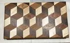 Charcuterie Cutting Board Maple Walnut Cherry Woodworker Made Optical Illusion