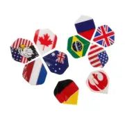 Professional Nice Darts Flight Standard Shape National Flag Pattern Design 30pcs
