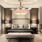 42" Bluetooth Speaker Ceiling Fan with Light Music Player 7 Color LED Chandelier