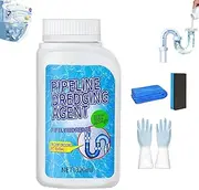 Drain Clog Remover, Pipeline Dredging Agent, Powerful Quick Cleaning Drain Toilet Cleaner Tool, Unclog Toilet Clog And Kitchen Sink Pipe Unblocker Powder for Home Users (1Pcs)