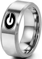 UGA' Georgia Bull dogs Primary Ring National CollegiateTeam Titanium Steel Band