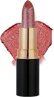 Diamond Glitter Lipstick, Diamond Lip Gloss Glitter Lipstick Waterproof, Non-Stick To Cup Non-Fading Sparkly Glossy L-ipsticks, Shiny Matte,Metallic L-ipsticks,High Shine Shimmery Finish (05#)