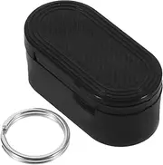 HAWILLOSCH Magnetic Keychain Medicine Container Portable Airtight Organizer for Travel Hiking Outdoor Use Small Plastic Pill Case for Daily Medications Vitamins