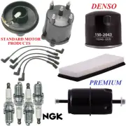 Tune Up Kit Filters Cap Rotor Wire Plugs For JEEP WRANGLER L4 2.5L 1987-1990