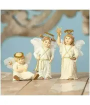 Bethany Lowe Center Stage Angels Figurines - Set of 3 ~~ FREE SHIPPING ~~