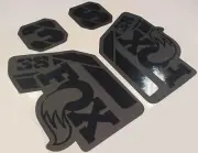 FOX 38 style Stickers Fork Hand layered Decals Gloss-Matt black. Avery Vinyl