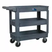 PRO KIT Lightweigt COMPOSITE HEAVY DUTY Plastic Workshop Trolley 3 Tool Trays AU
