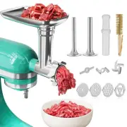 Metal Food Grinder Attachment for KitchenAid Stand Mixer, Meat Grinder Access...
