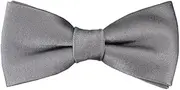 [TigerTie] Toddler Baby Silk Bow Tie in Plain with Elastic Band 29 to 40 cm Adjustable Neck Circumference + Storage Box