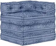 Decor Cushion Modular Pouffe Indigo Fabric
