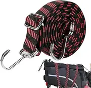 Elastic Bike Strap, 39.37 Inch Heavy Duty Bike Elastic Bungee Straps for Luggage with Hooks, Motorcycle & Powersports Equipment for Camping,Tarps,Outdoor Tent