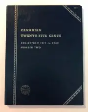 CANADIAN QUARTER #2 (1911-1952) #9068 COIN FOLDER BY WHITMAN - NEW OLD STOCK