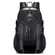 Black Lightweight Hiking Backpack - Waterproof Outdoor Travel & Camping Bag with