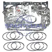 Full Gasket Kit+4 sets Piston Rings for Mitsubishi K4F Engine Cat WS200 WS210