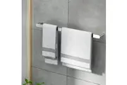 Towel Rail Rack Holder Single 600mm Wall Mounted Stainless Steel Silver