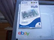 D-Link USB 4-Port Hub with AC Power for Macintosh or PC