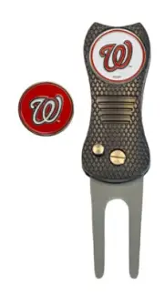Washington Nationals MLB Golf Ball Marker + Switchblade Divot Repair Tool