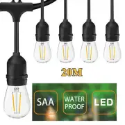 Elora Festoon String Lights 20m LED Outdoor Light Waterproof Xmas Wedding Party