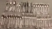 New Lot Of 45 WM A Rogers Premier Oneida Sentimental Rose Flatware + Serving NEW